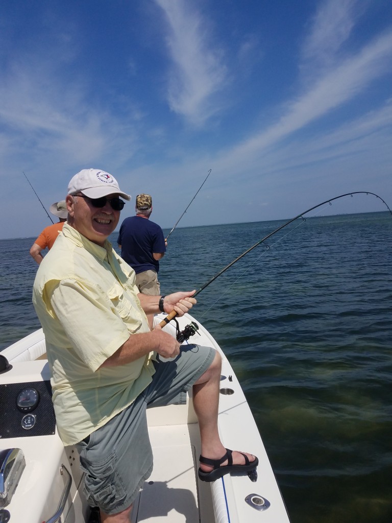 Hooked up on a St.Pete Clearwater Beach fishing Charter trip Florida