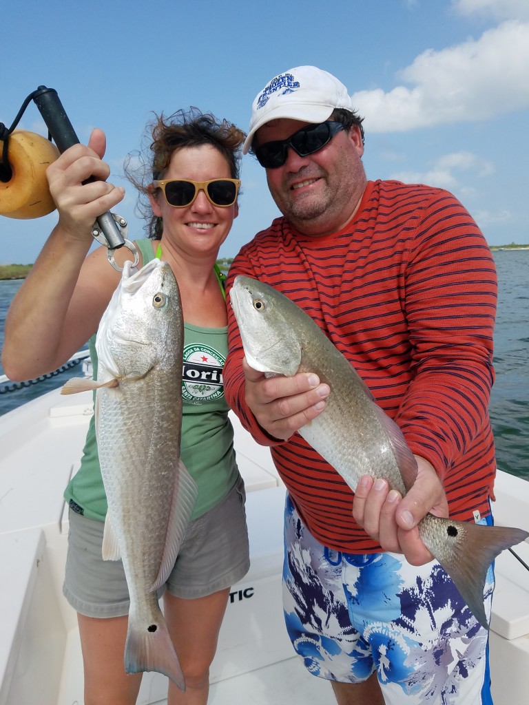 Redfish charter fishing trip clearwater beach