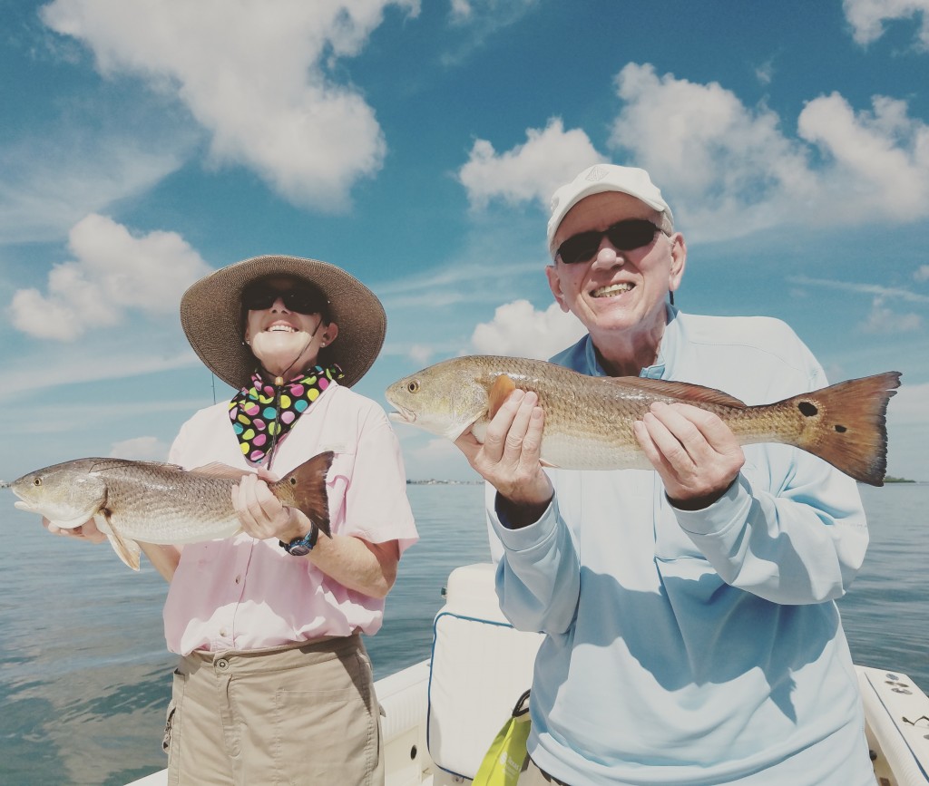 St.Pete beach fishing charter redfish with Rudy & Darwin