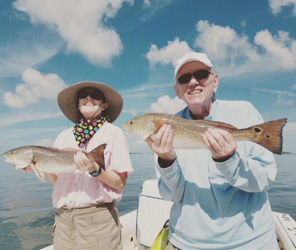 St.Pete beach fishing charter redfish with Rudy & Darwin