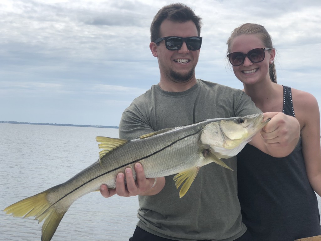 Will and Jeen Snook fishing charter out of Safety Harbor