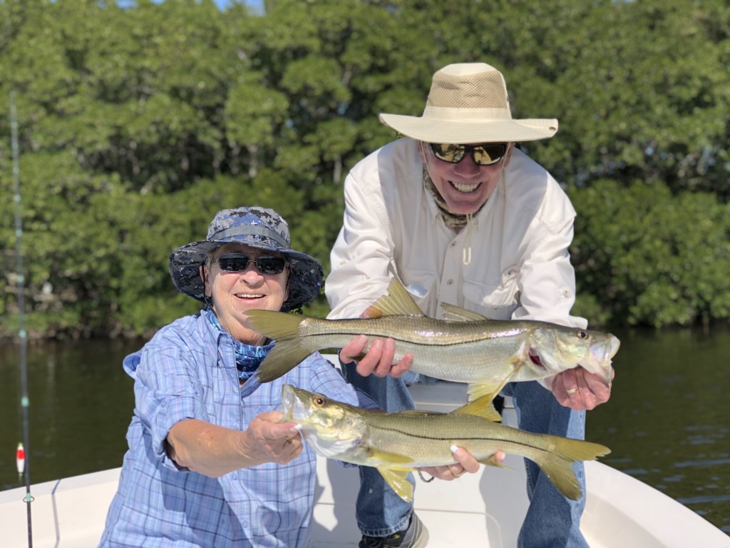 Robert and Carrol Snook fishing charter St.pete beach