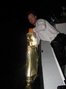 Night Tarpon fishing charter Tampa